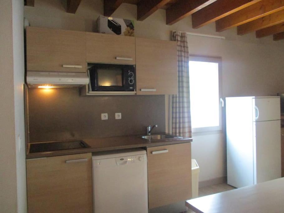 Kuchyň nebo kuchyňský kout v ubytování T4 DUPLEX SPACIEUX -7 PERSONNES- PISCINE à ARREAU