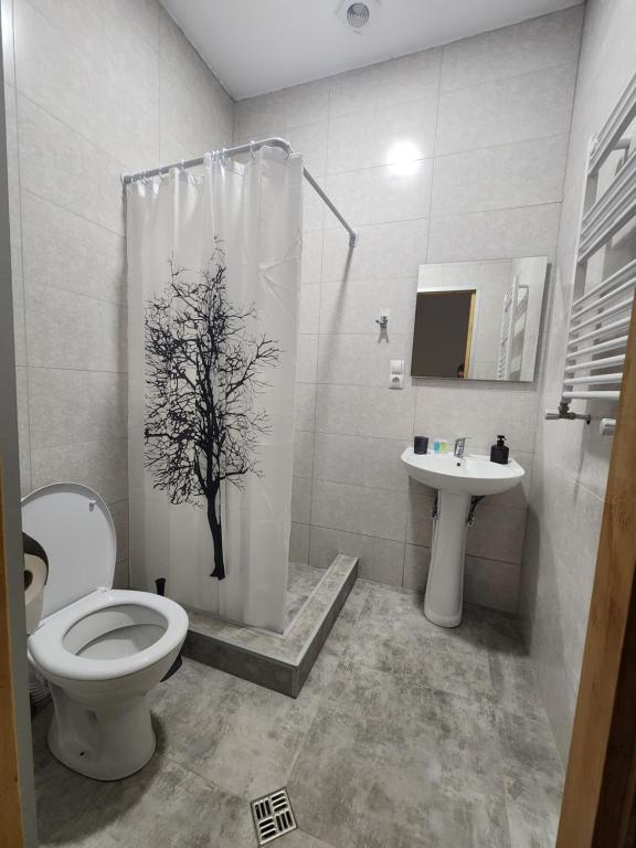 Koupelna v ubytování Kardanakhi Estate