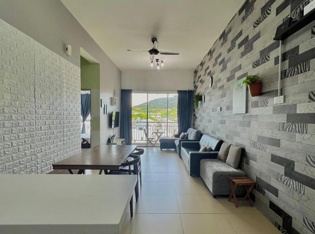 Χώρος καθιστικού στο Peace Homestay