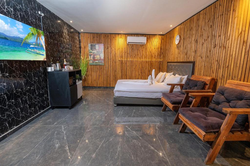 Posezení v ubytování Lago Suites Hotel