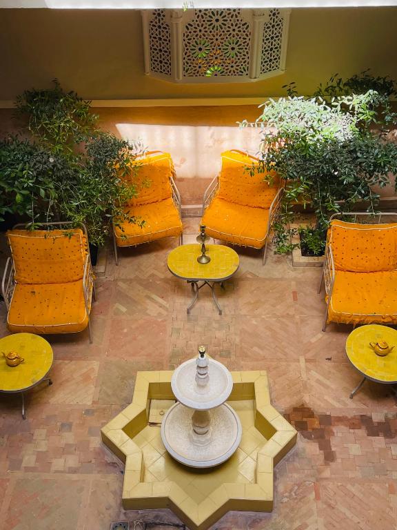 Posezení v ubytování Riad La Calèche & SPA