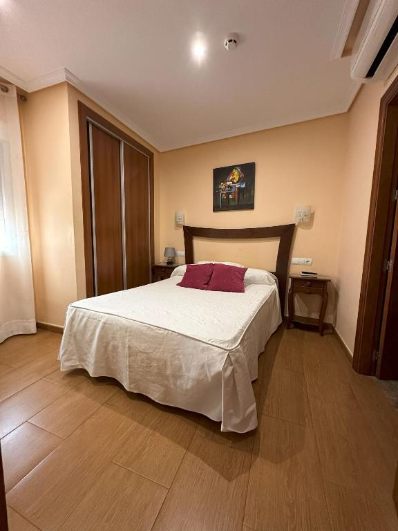 Postel nebo postele na pokoji v ubytování Hostal Avenida
