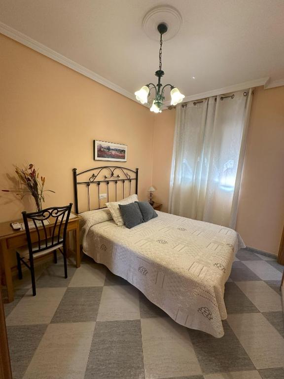 Postel nebo postele na pokoji v ubytování Hostal Avenida