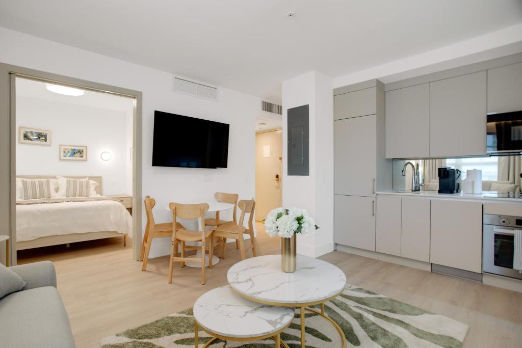 Kuchyň nebo kuchyňský kout v ubytování Vonder Miami Beach - Unit 20