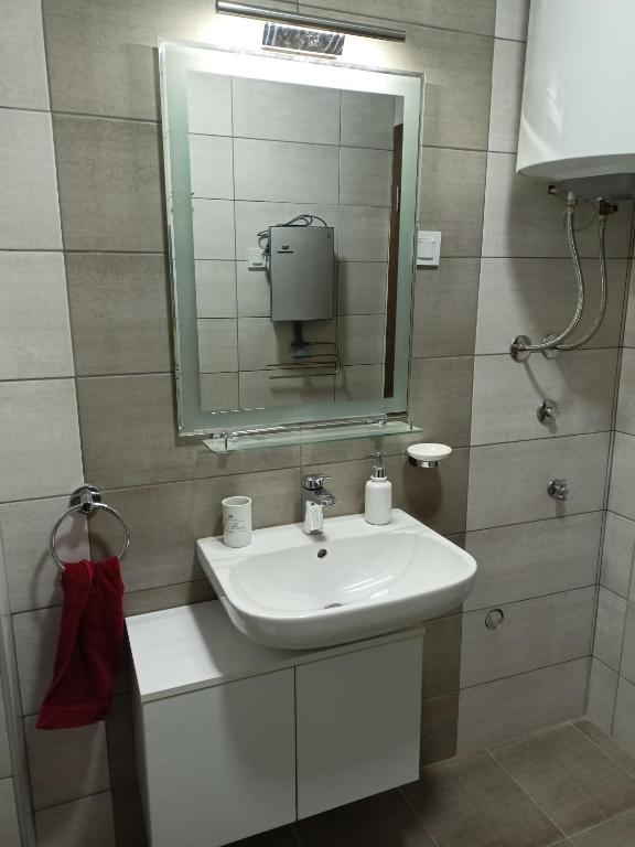 Koupelna v ubytování Apartman Zoja