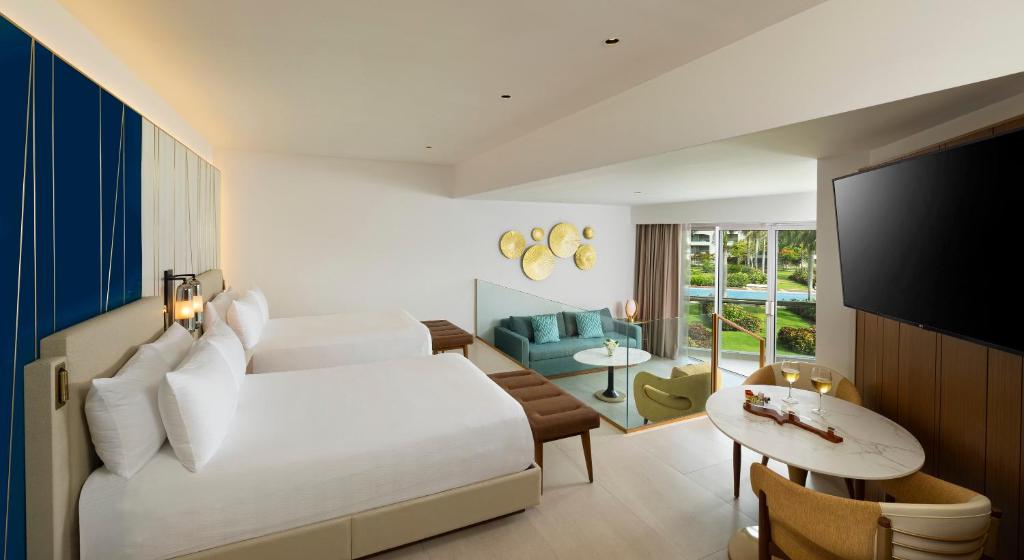 Hard Rock Hotel & Casino Punta Cana - All Inclusive - Caribbean Sand Suite Double Beds & Sofa