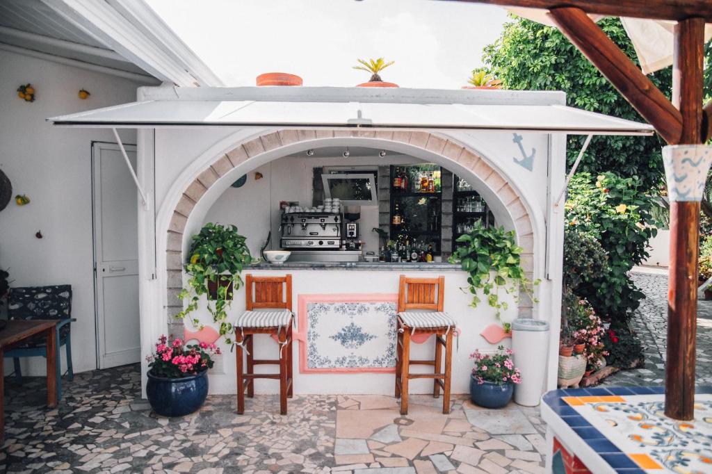 Patio nebo venkovní prostory v ubytování Hotel Villa Maria