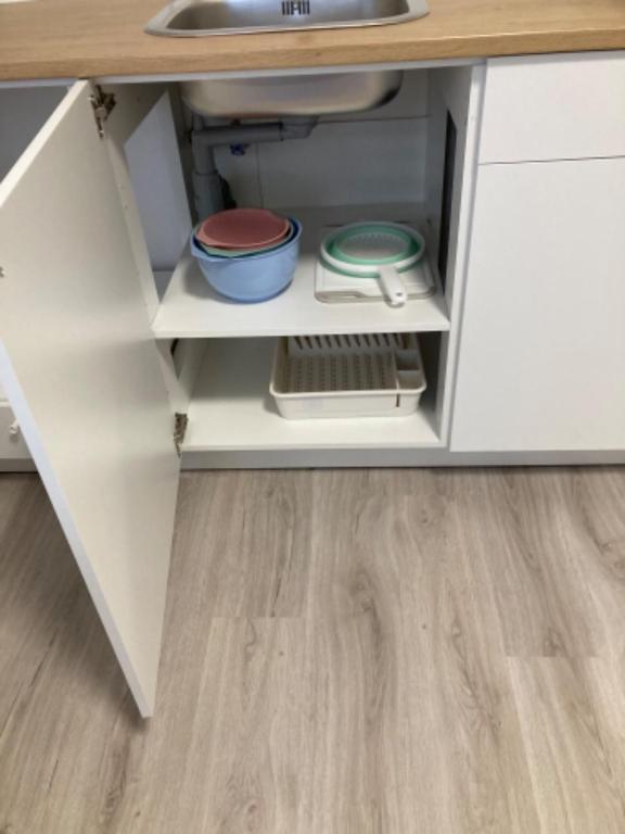 Kuchyň nebo kuchyňský kout v ubytování ACstudio