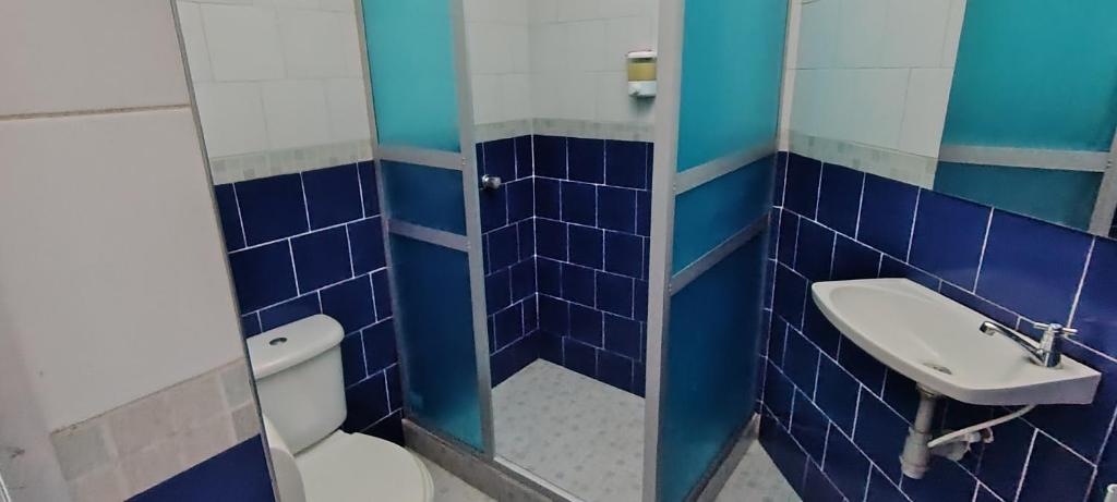 Koupelna v ubytování Hotel Gun Glub