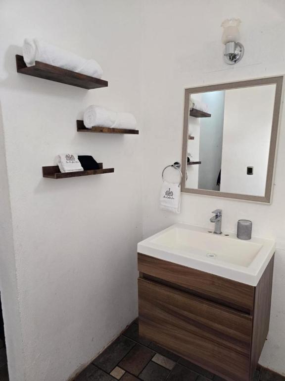 Koupelna v ubytování Hotel "Ala Residencias"