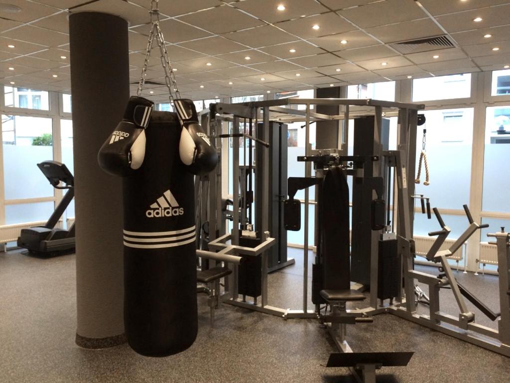 Fitness centrum a/nebo fitness zařízení v ubytování Hotel Rheingold
