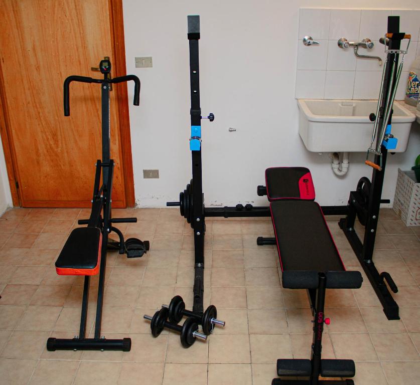 Fitness centrum a/nebo fitness zařízení v ubytování Villa a Schiera Moncalieri - 10 min da Torino