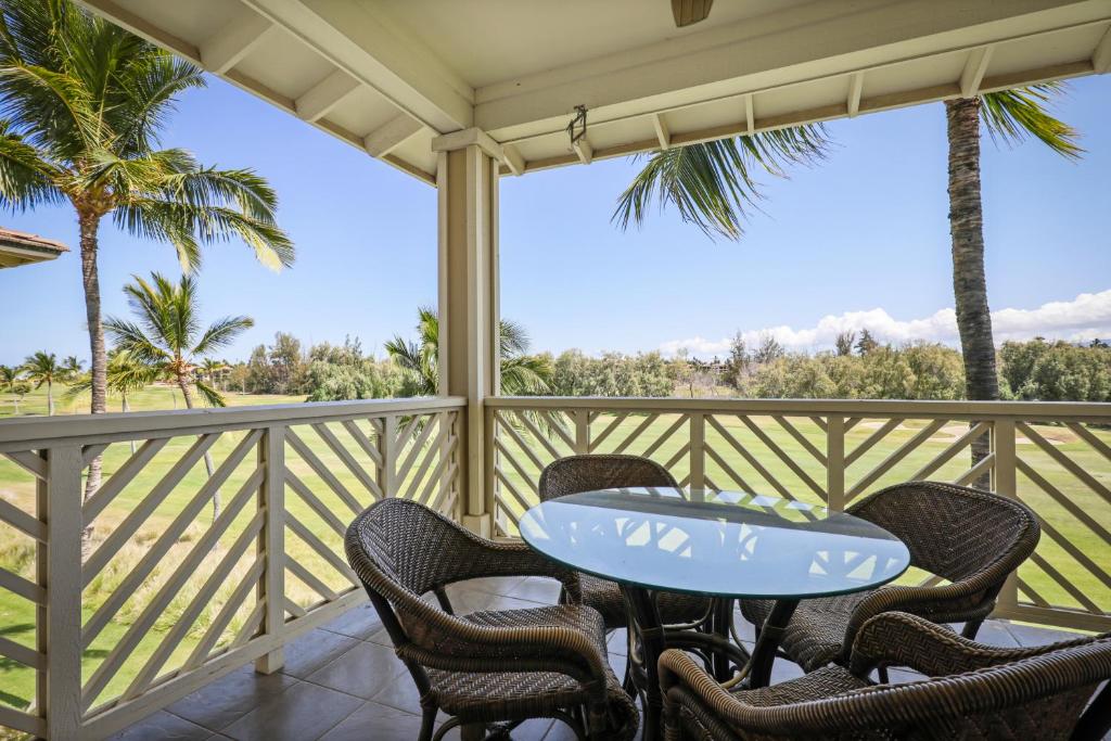 Balkón nebo terasa v ubytování Fairway Villas Waikoloa by OUTRIGGER