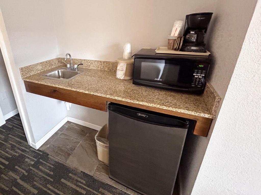 Kuchyň nebo kuchyňský kout v ubytování Park Lane Motel