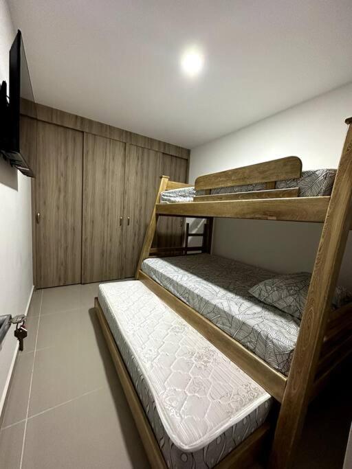 Postel nebo postele na pokoji v ubytování Hermoso Apartamento Entero