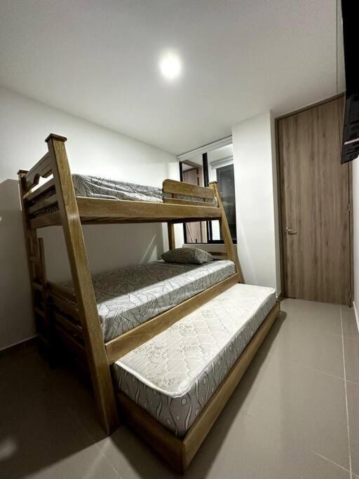 Postel nebo postele na pokoji v ubytování Hermoso Apartamento Entero