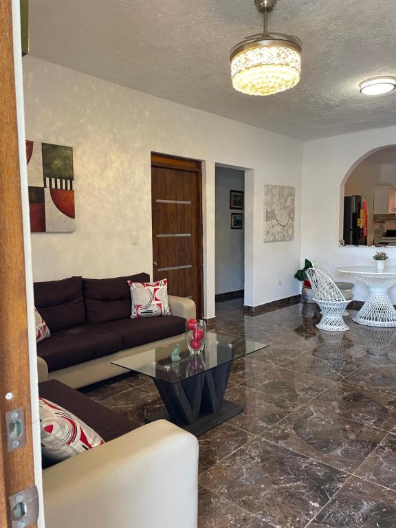 Posezení v ubytování Casa Jacaranda