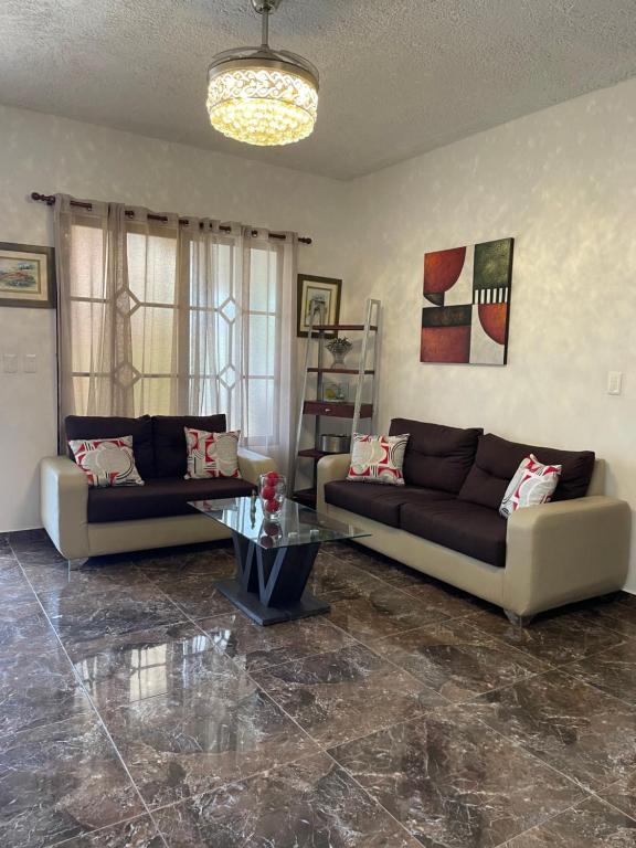 Posezení v ubytování Casa Jacaranda