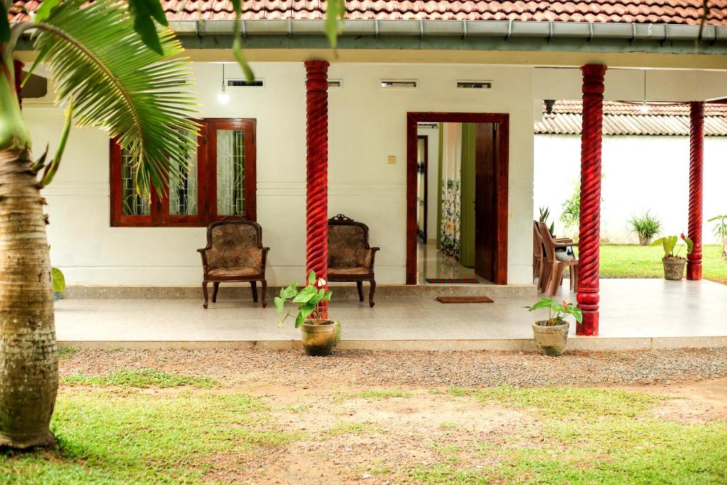 Zahrada ubytování Sahas Villa Midigama