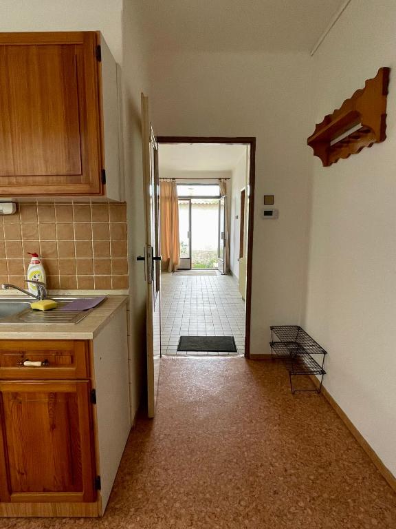 Kuchyň nebo kuchyňský kout v ubytování Apartment s terasou Lysá