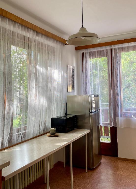 TV a/nebo společenská místnost v ubytování Apartment s terasou Lysá