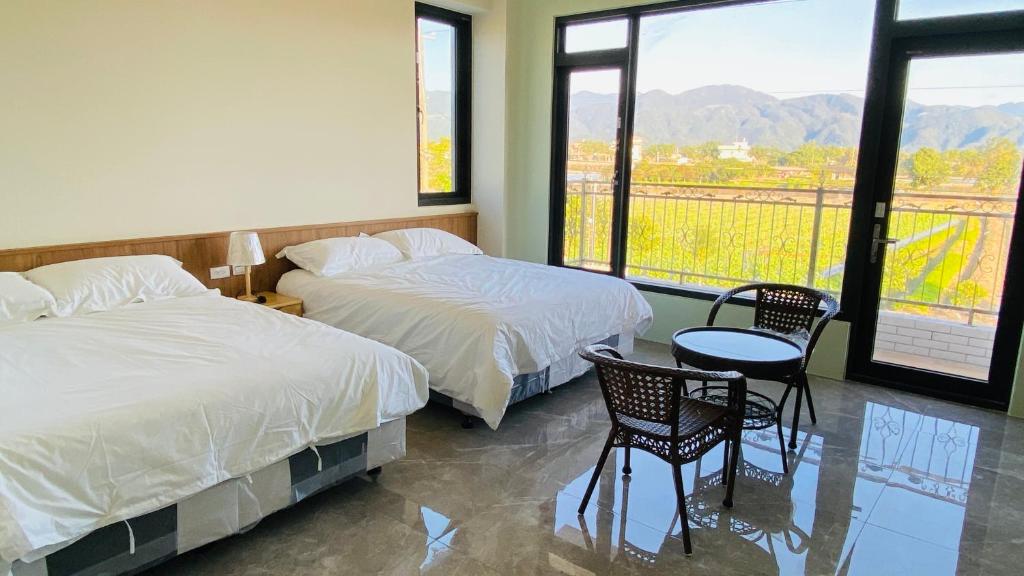 Voodi või voodid majutusasutuse Fu Yu B&B toas