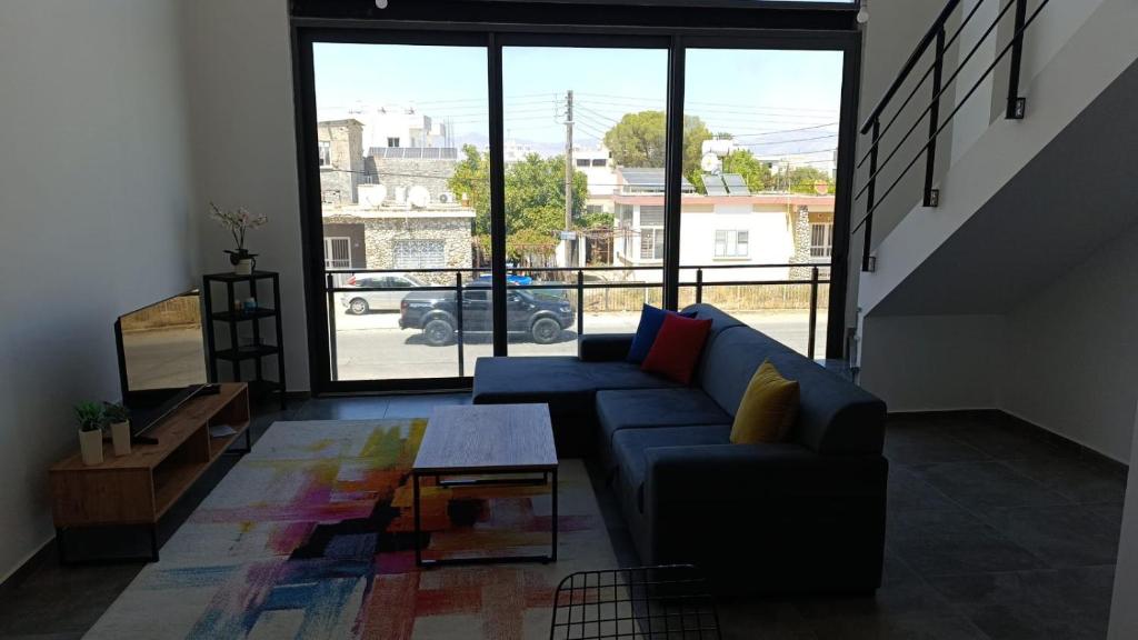 Posezení v ubytování LOFT Ceremi