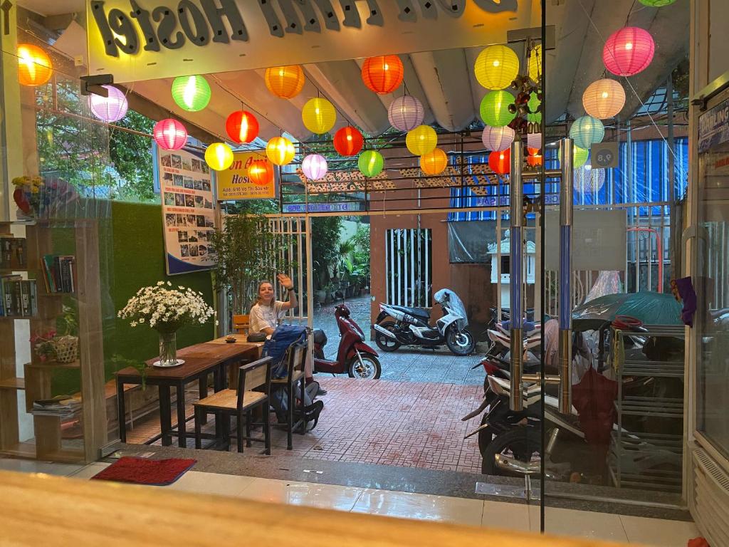 Posezení v ubytování Bonjour Hostel