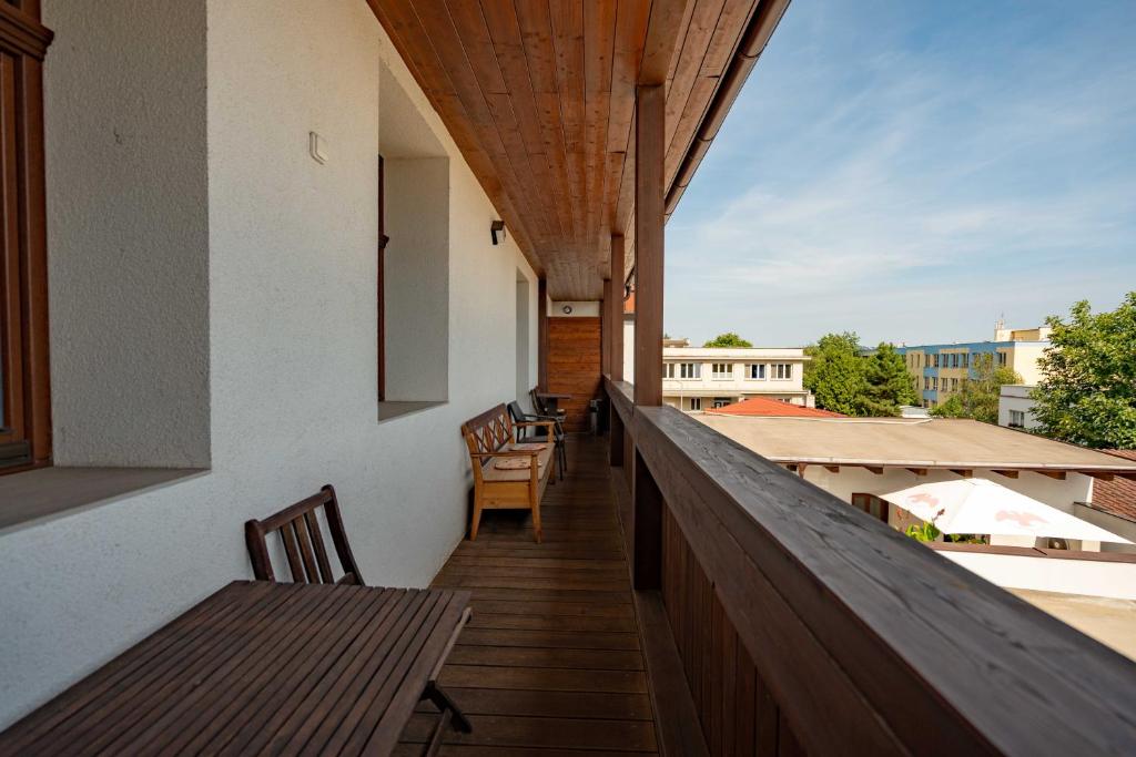 Balkón nebo terasa v ubytování Hotel Volf