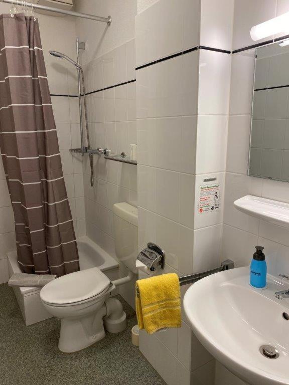 Koupelna v ubytování Hotel Wolbeck