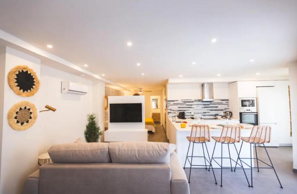 Cuisine ou kitchenette dans l'établissement Flores de Cordoba 5 Jazmin