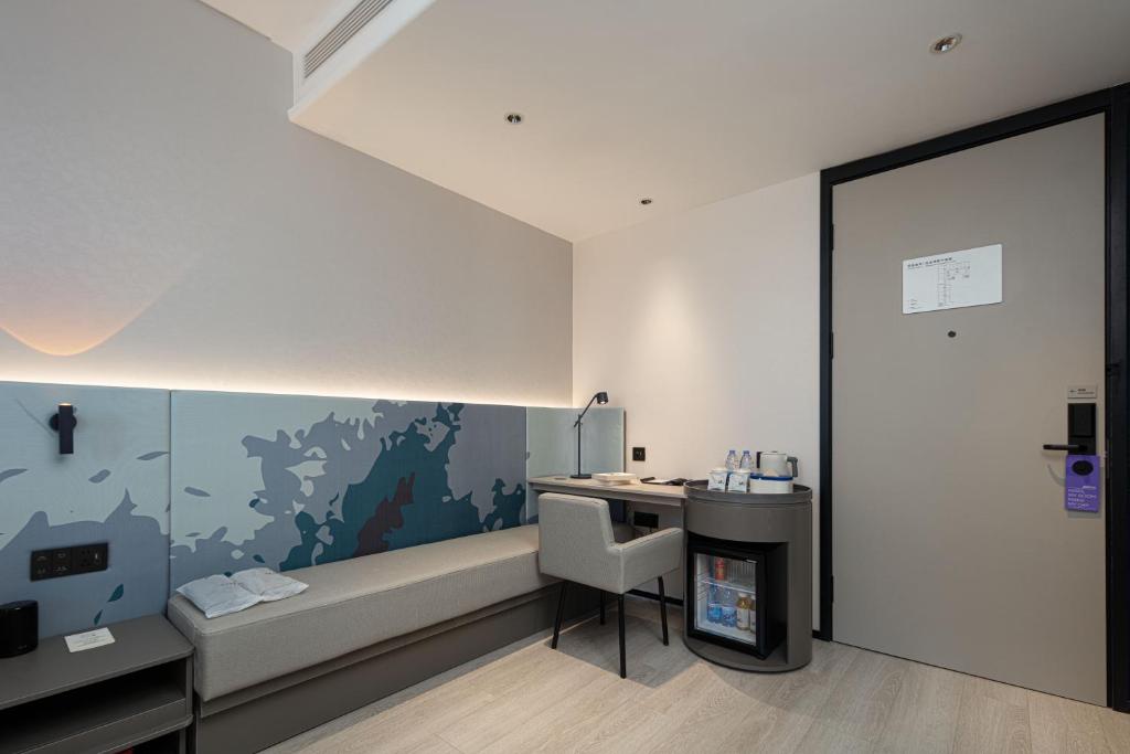 Koupelna v ubytování Atour Light Hotel Qingdao Zhanqiao Guancheng Road