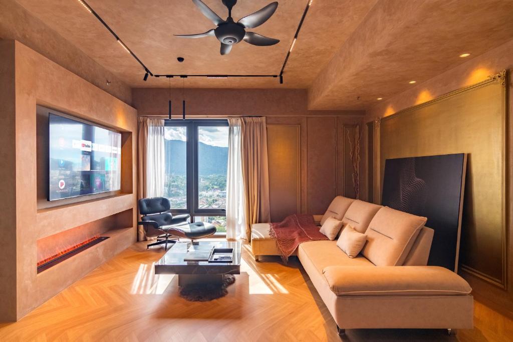 Posezení v ubytování Georgetown Tropicana 218 by Airlevate Suites