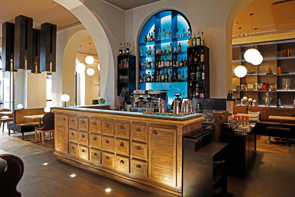 Lounge nebo bar v ubytování Rome Times Hotel
