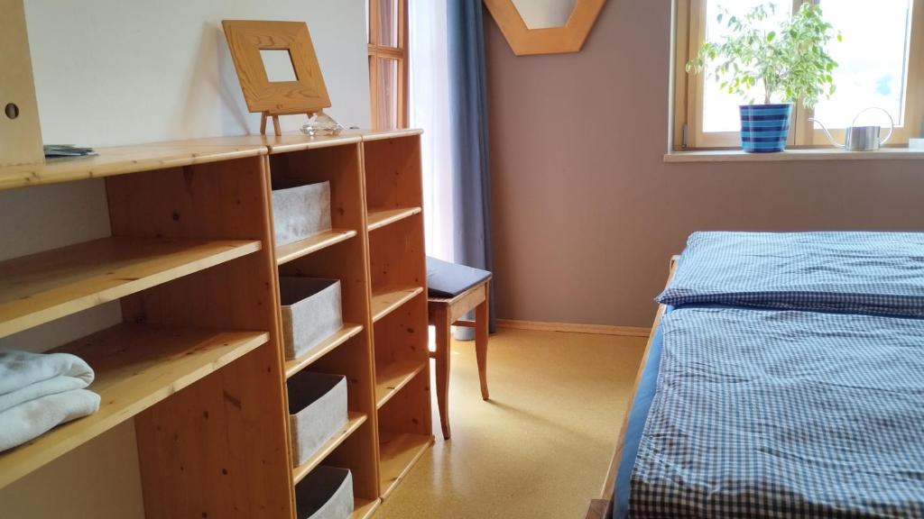 Postel nebo postele na pokoji v ubytování Fewo Hintermair