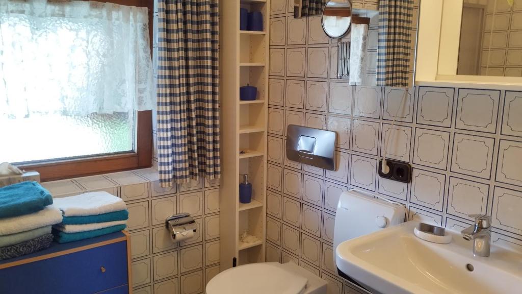 Koupelna v ubytování Fewo Hintermair