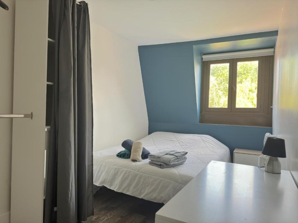 Posteľ alebo postele v izbe v ubytovaní Maison Cosy 10 Personnes 3 SDB proche Lille