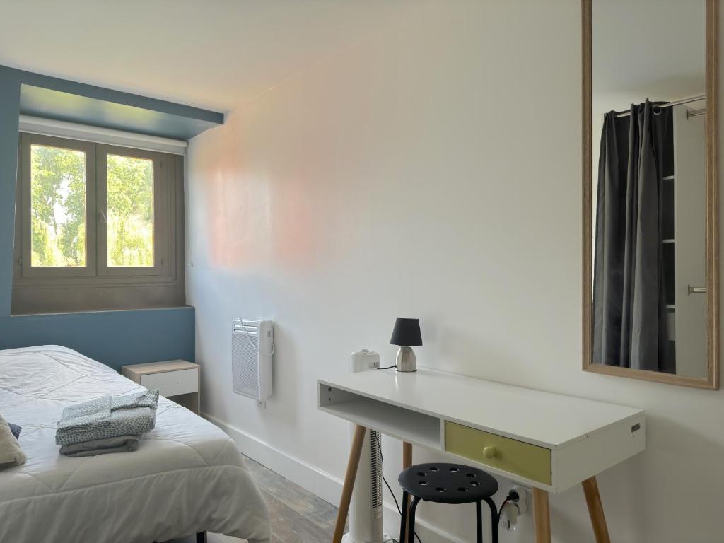 Posteľ alebo postele v izbe v ubytovaní Maison Cosy 10 Personnes 3 SDB proche Lille