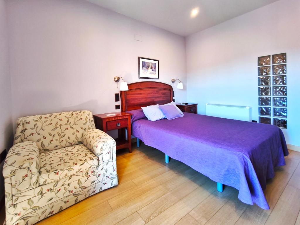 Cama o camas de una habitación en Hospedaje La Judería