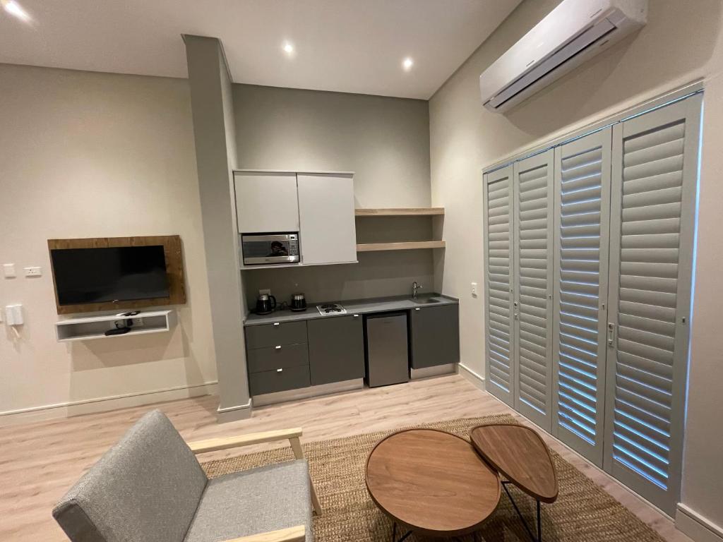Eldhús eða eldhúskrókur á The Wantage Suites