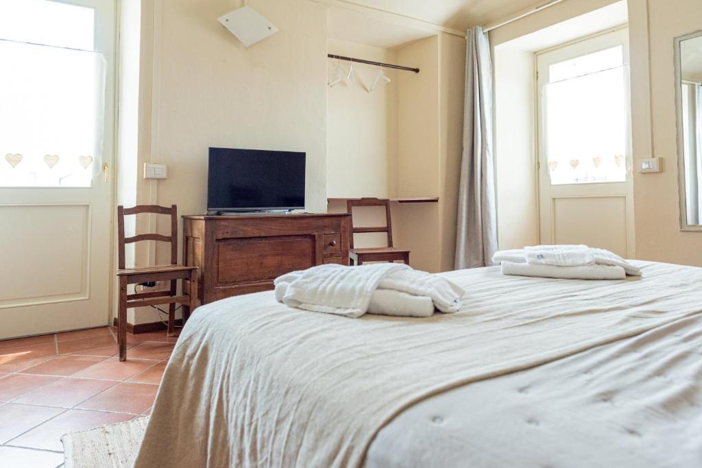 Posteľ alebo postele v izbe v ubytovaní Agriturismo La Fucina