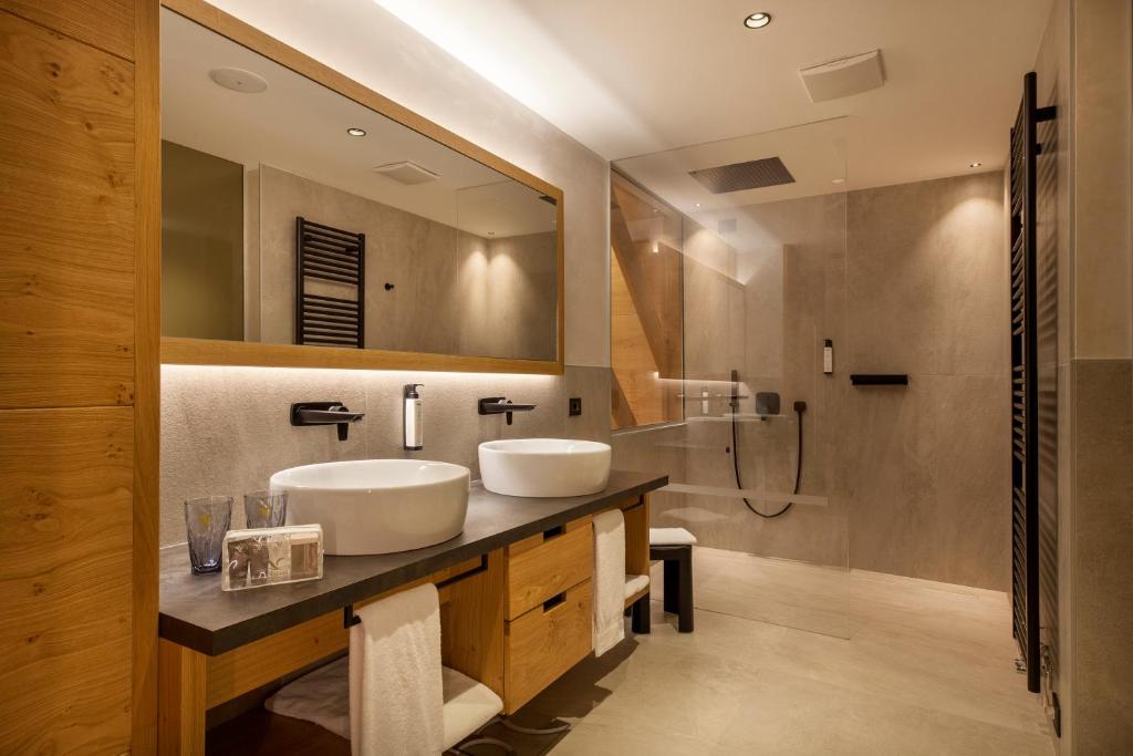 Koupelna v ubytování Adler Hotel Wellness & Spa - Andalo
