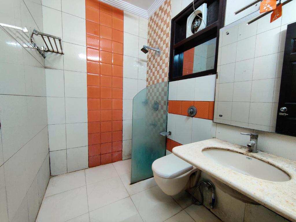 Koupelna v ubytování HOTEL ASKO INTERNATIONAL-Karol Bagh