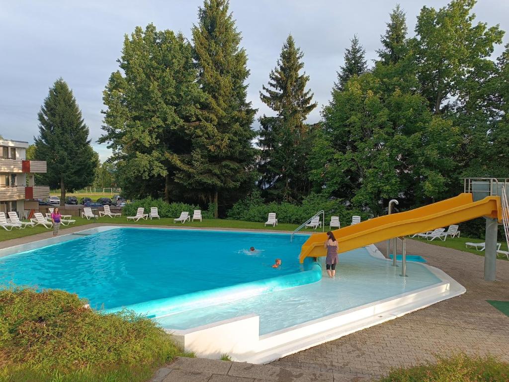 Bazén v ubytování Apartmán Petr Sankt Englmar, Bayerische Wald nebo v jeho okolí