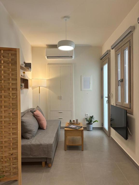 TV a/nebo společenská místnost v ubytování Kazarma Central Suites