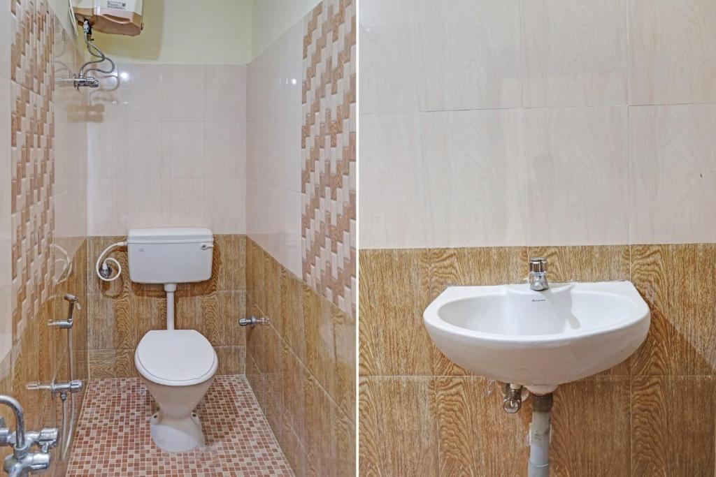 Koupelna v ubytování Collection O Orchid Residency Medavakkam