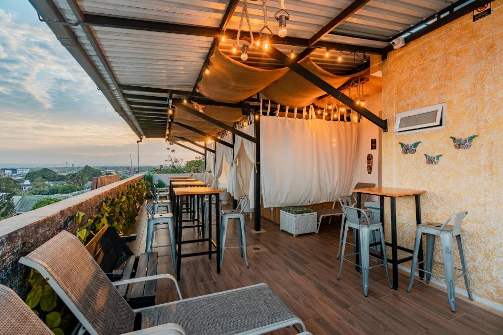 Balkón nebo terasa v ubytování Hotel Quinto Nivel