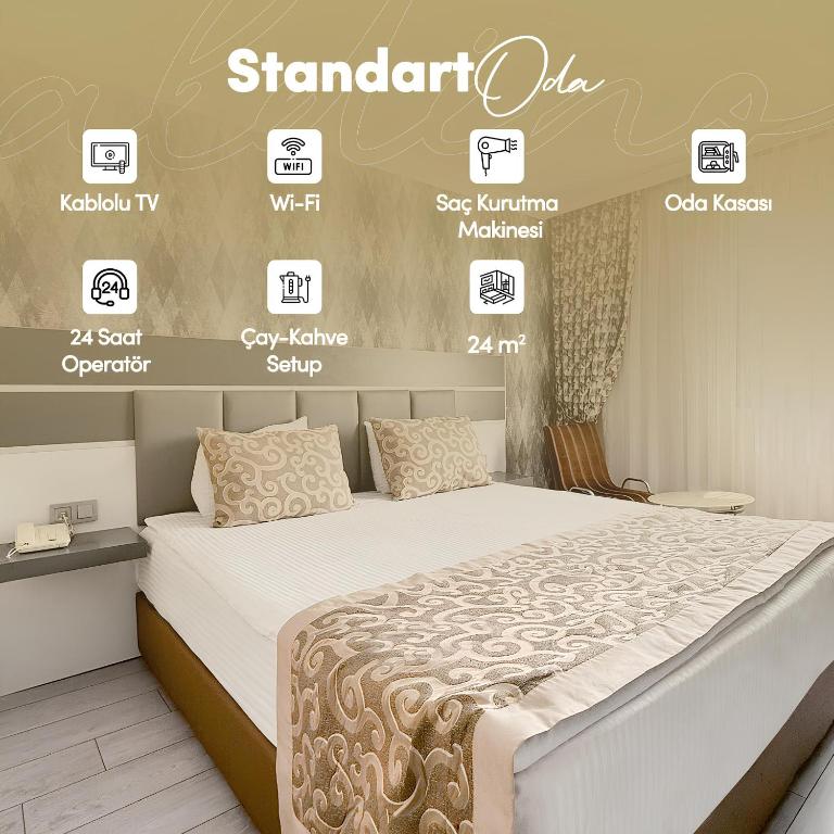 Postel nebo postele na pokoji v ubytování Aldino Hotel & Spa