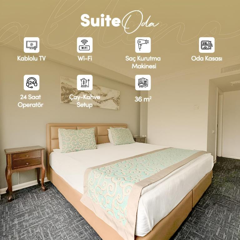 Postel nebo postele na pokoji v ubytování Aldino Hotel & Spa