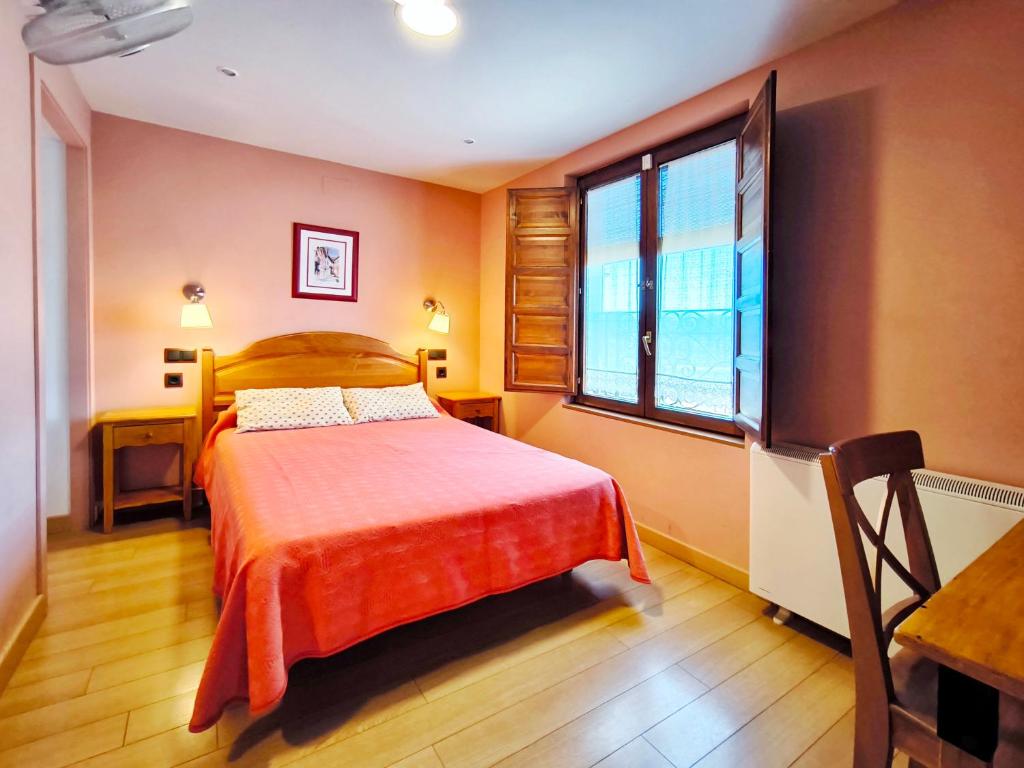 Cama o camas de una habitación en Hospedaje La Judería